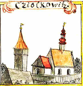 Cziolkowitz - Koci, widok oglny